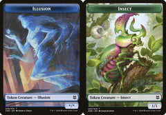 Illusion (006) // Insect (007) Double-Sided Token - Foil