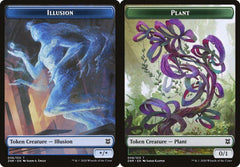 Illusion (006) // Plant (008) Double-Sided Token - Foil