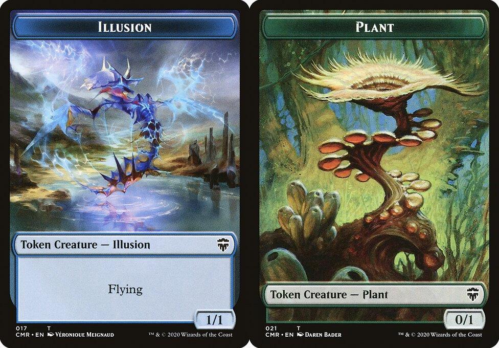 Illusion (017) // Plant (021) Double-Sided Token