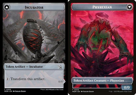 Incubator (0018) // Phyrexian (0018) Double-Sided Token - Foil