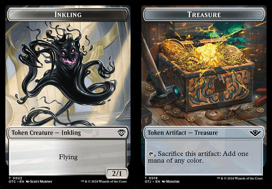 Inkling (0022) // Treasure (0018) Double-Sided Token