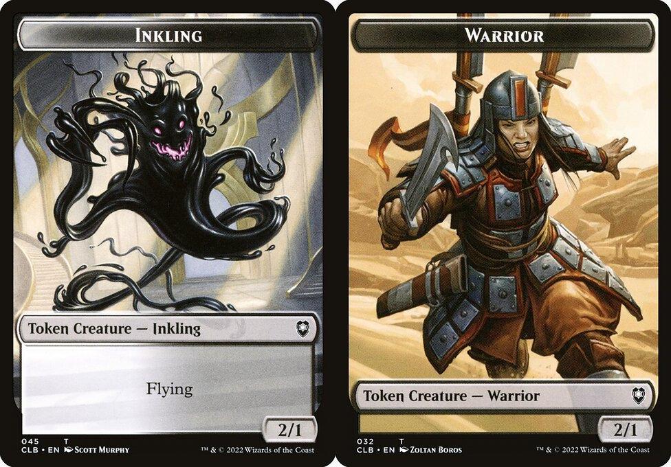 Inkling (045) // Warrior (032) Double-Sided Token