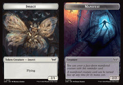 Insect (0005) // Manifest (0018) Double-Sided Token - Foil