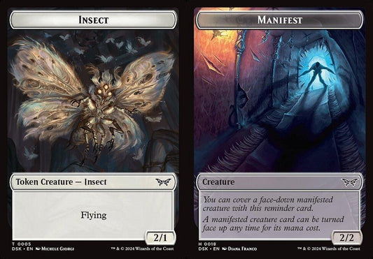 Insect (0005) // Manifest (0018) Double-Sided Token - Foil