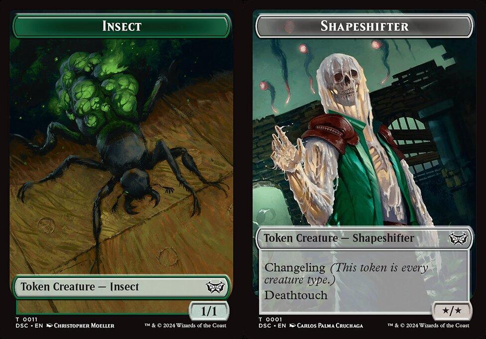 Insect (0011) // Shapeshifter (0001) Double-Sided Token