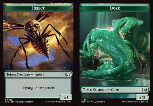 Insect (0012) // Ooze (0013) Double-Sided Token