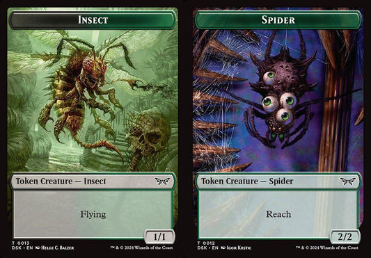 Insect (0013) // Spider (0012) Double-Sided Token - Foil
