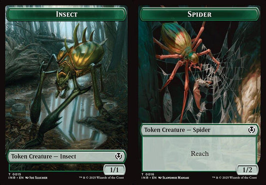 Insect (0015) // Spider (0016) Double-Sided Token - Foil