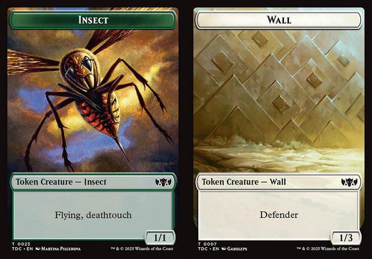Insect (0023) // Wall (0007) Double-Sided Token