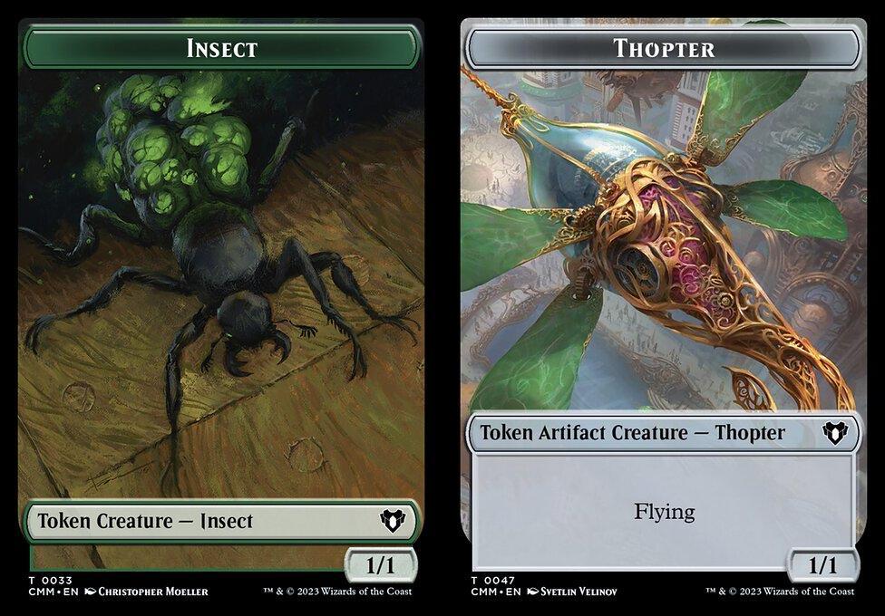 Insect (0033) // Thopter (0047) Double-Sided Token