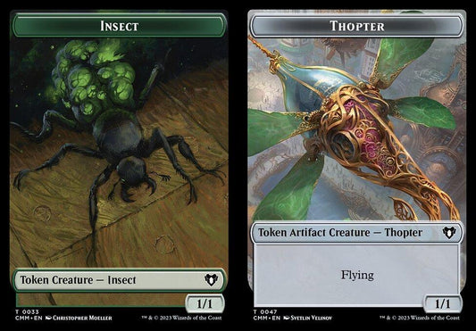 Insect (0033) // Thopter (0047) Double-Sided Token