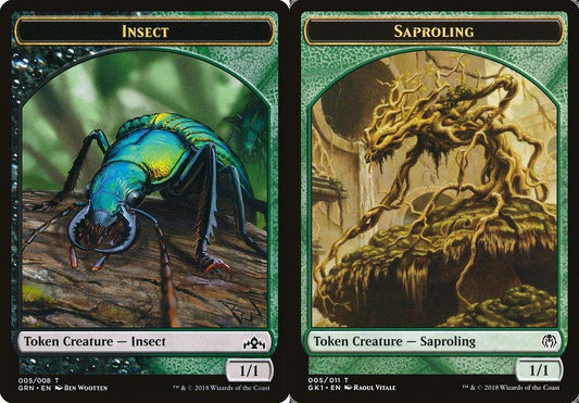 Insect (005) // Saproling (005) Double-Sided Token
