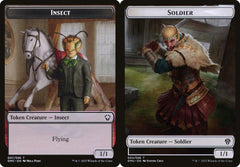 Insect (007) // Soldier (004) Double-Sided Token - Foil