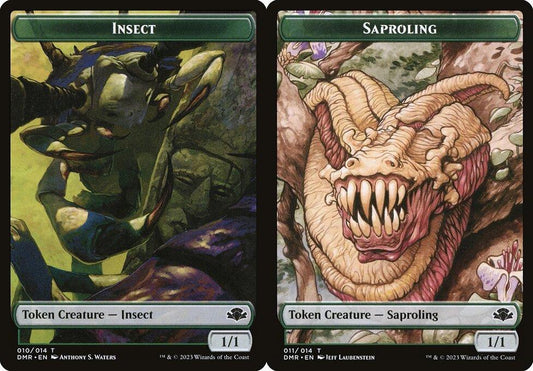 Insect (010) // Saproling (011) Double-Sided Token - Foil