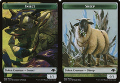 Insect (010) // Sheep (012) Double-Sided Token - Foil