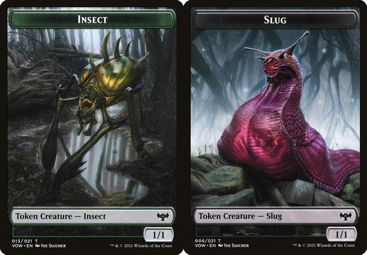 Insect (013) // Slug (006) Double-Sided Token - Foil