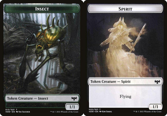 Insect (013) // Spirit (002) Double-Sided Token - Foil