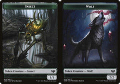 Insect (013) // Wolf (014) Double-Sided Token - Foil