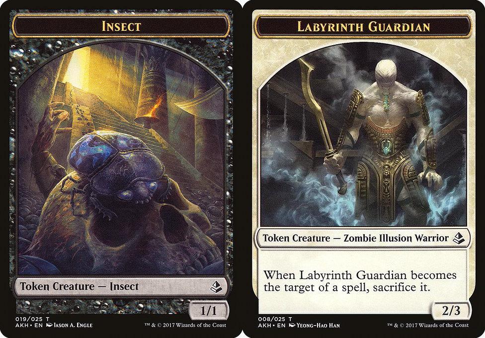 Insect (019) // Labyrinth Guardian (008) Double-Sided Token