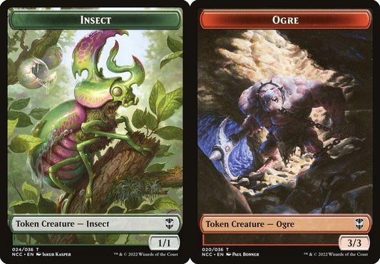 Insect (024) // Ogre (020) Double-Sided Token