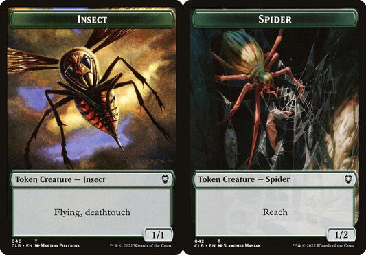 Insect (040) // Spider (042) Double-Sided Token