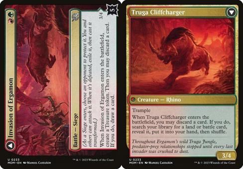 Invasion of Ergamon // Truga Cliffcharger - Foil