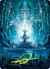 Island (28/54) Art Card (ADSK) - Gold-Stamped Signature