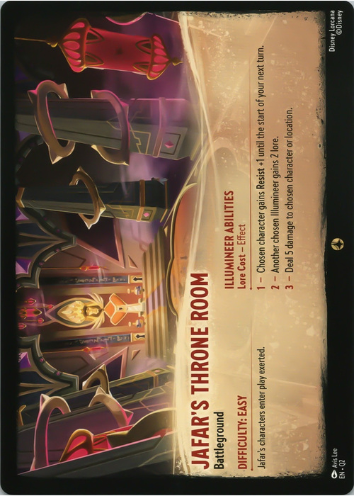 Jafar's Throne Room // Secret Passage, Battleground (Oversized)