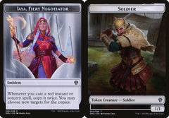 Jaya, Fiery Negotiator Emblem (026) // Soldier (004) Double-Sided Token - Foil