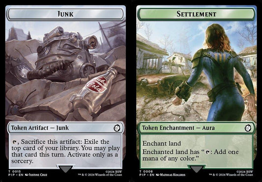 Junk (0015) // Settlement (0008) Double-Sided Token - Foil