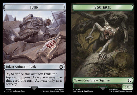 Junk (0015) // Squirrel (0009) Double-Sided Token