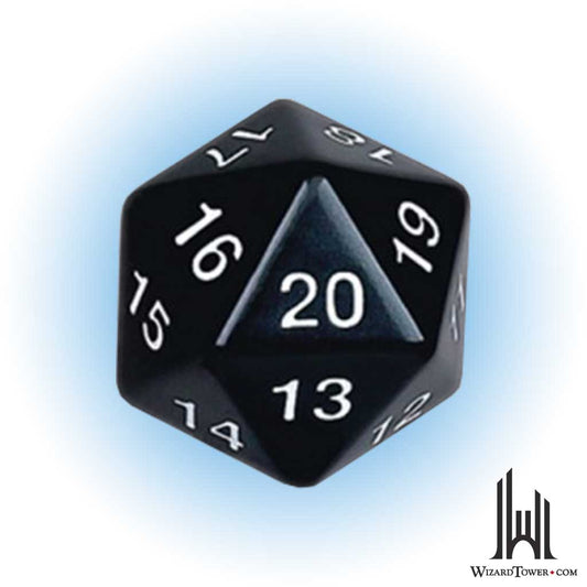 Individual Dice - Opaque Black 55mm d20