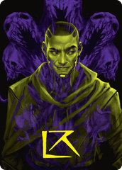 Kaito, Bane of Nightmares (42/54) Art Card (ADSK) - Gold-Stamped Signature