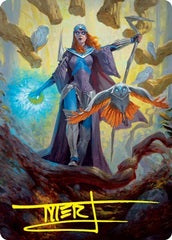 Kasmina, Enigma Sage (29/81) Art Card (ASTX) - Gold-Stamped Signature