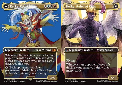 Kefka, Court Mage // Kefka, Ruler of Ruin (0398) (Borderless)