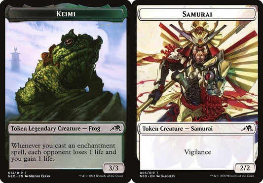Keimi (013) // Samurai (003) Double-Sided Token - Foil