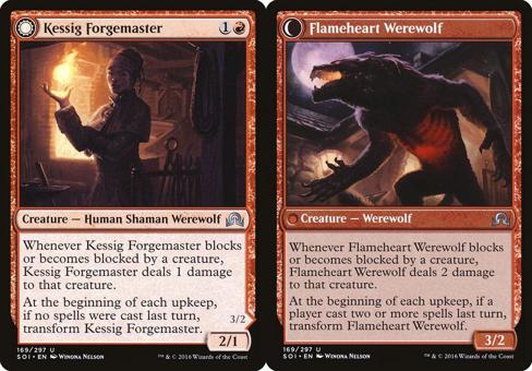 Kessig Forgemaster // Flameheart Werewolf