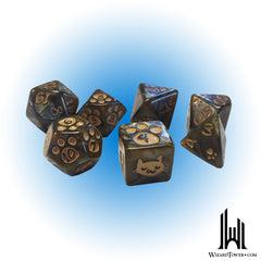 Dice Set - Kitten Brown 7ct