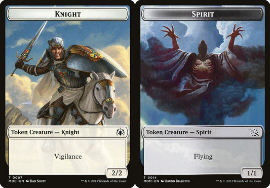 Knight (0007) // Spirit (0014) Double-Sided Token
