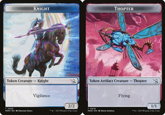 Knight (0010) // Thopter (0019) Double-Sided Token - Foil