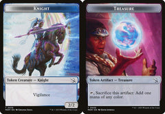 Knight (0010) // Treasure (0020) Double-Sided Token - Foil