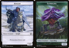 Knight (003) // Saproling (018) Double-Sided Token - Foil