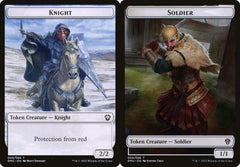 Knight (003) // Soldier (004) Double-Sided Token - Foil