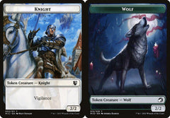 Knight (003) // Wolf (013) Double-Sided Token