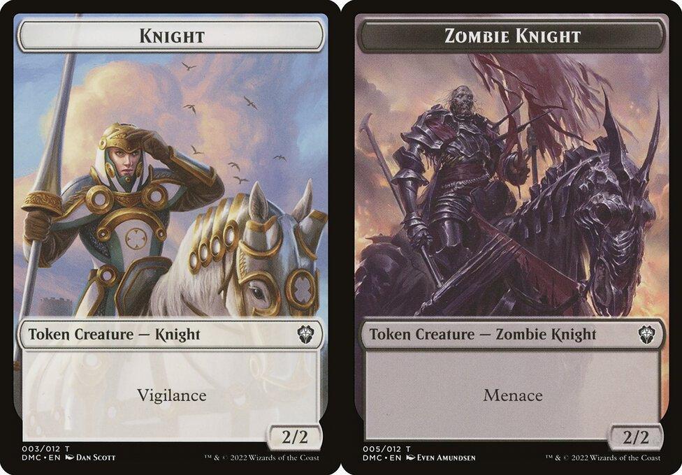 Knight (003) // Zombie Knight (005) Double-Sided Token