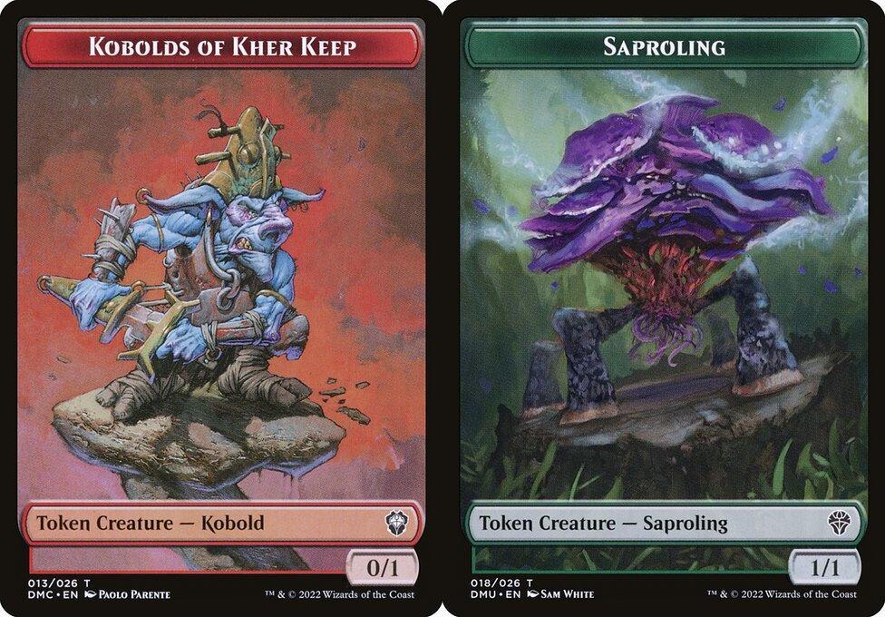 Kobolds of Kher Keep (013) // Saproling (018) Double-Sided Token - Foil