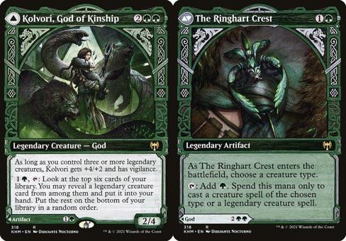 Kolvori, God of Kinship // The Ringhart Crest (318) (Showcase) - Foil