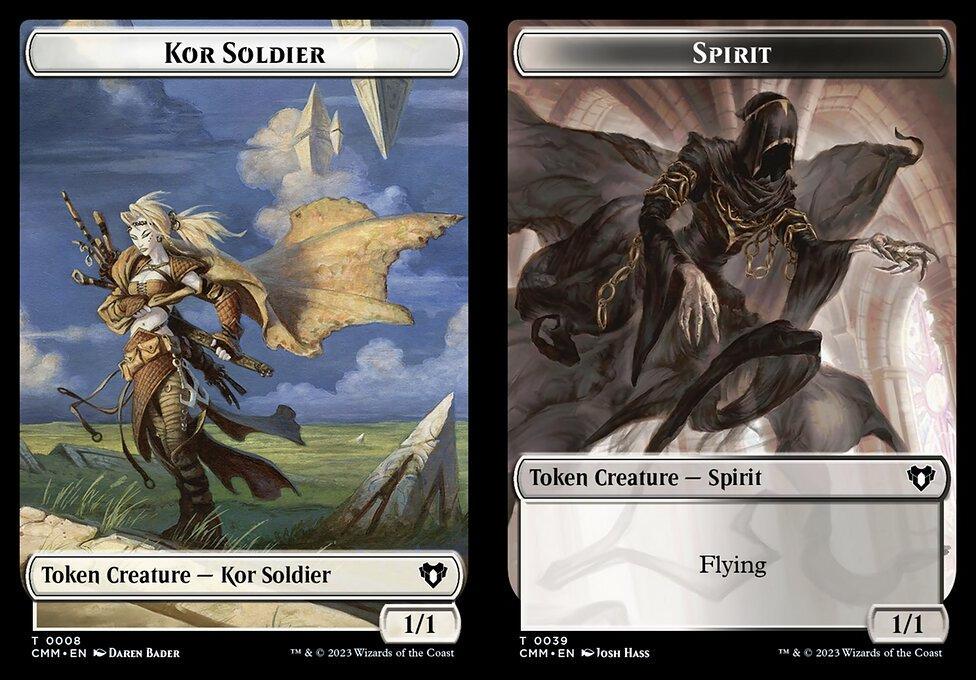 Kor Soldier (0008) // Spirit (0039) Double-Sided Token
