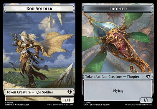 Kor Soldier (0008) // Thopter (0047) Double-Sided Token