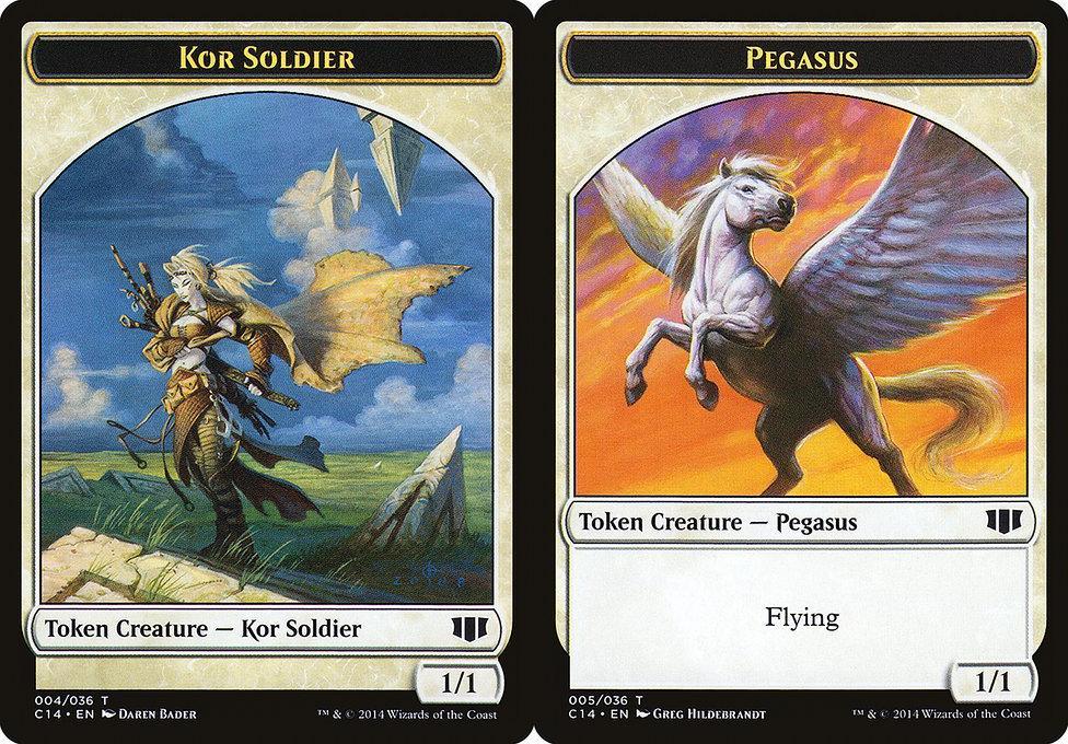 Kor Soldier (004) // Pegasus (005) Double-Sided Token